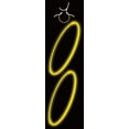 thumbnail image 4 of WAY TO CELEBRATE!  Collier lumineux, 4 Pièces de 23 cm, Jaune, 4 of 4