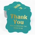 thumbnail image 2 of Inkdotpot Real Gold Foil Bracket Shape Paper Hang Tags Thank You For Celebrating The Bride To Be Bridal Shower Favor Tags Pack Of 100, 2 of 7