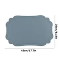 thumbnail image 4 of Sentmoon Napperons Napperon Vintage en PVC Napperons Sensation Scandinave Isolation Thermique Napperons Résistants à l'Huile Napperons de Style Occidental Napperons Lavables jusqu'à 40 % de Rabais, 4 of 7