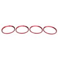thumbnail image 1 of Bagues Hubcentric Anneaux de Moyeu Central de Roue Accessoires Auto 4 Pcs Bague de Moyeu Central de Roue de Voiture Couverture Décorative Rouge Remplacement pour 10e Gén 2016-2019, 1 of 8