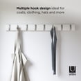 thumbnail image 3 of Umbra Flip Wall Mounted Coat Rack,White, 3 of 6