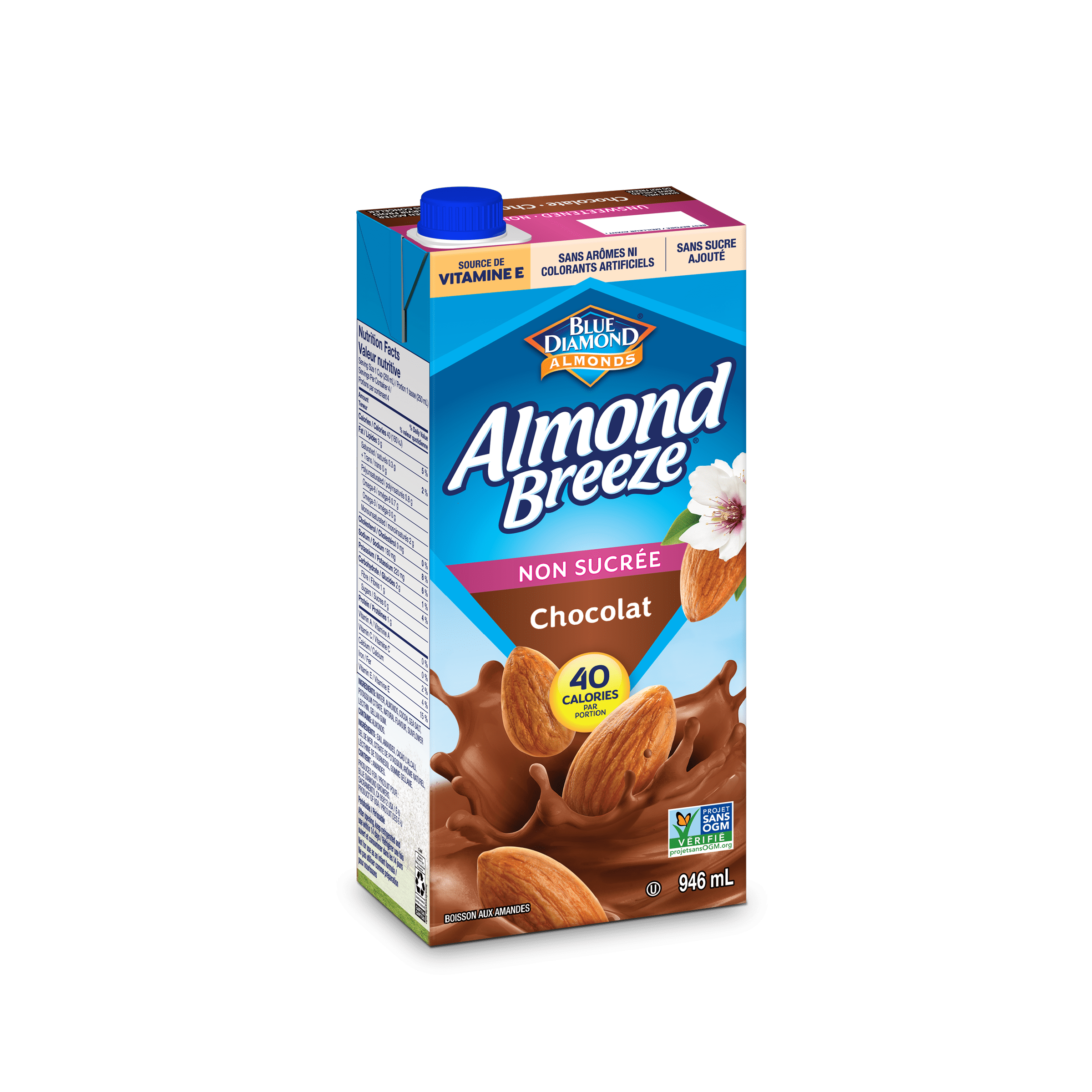 Blue Diamond Non Sucrée Chocolat Almond Breeze
