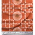 thumbnail image 1 of Soimoi Modal Satin Fabric Artistic Flower & Arrow African Decor Fabric Printed Yard 42 Inch Wide, 1 of 1