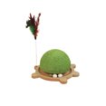 thumbnail image 2 of Dvkptbk Density Board Cat Toys Turtle Shaped Cats Scratching Board Plumb Wear Counteractive and Non Shedding Cats Scratching Post Turntable Hemps Rope Claw Board Cats Toy Turtle Home Essentials, 2 of 7
