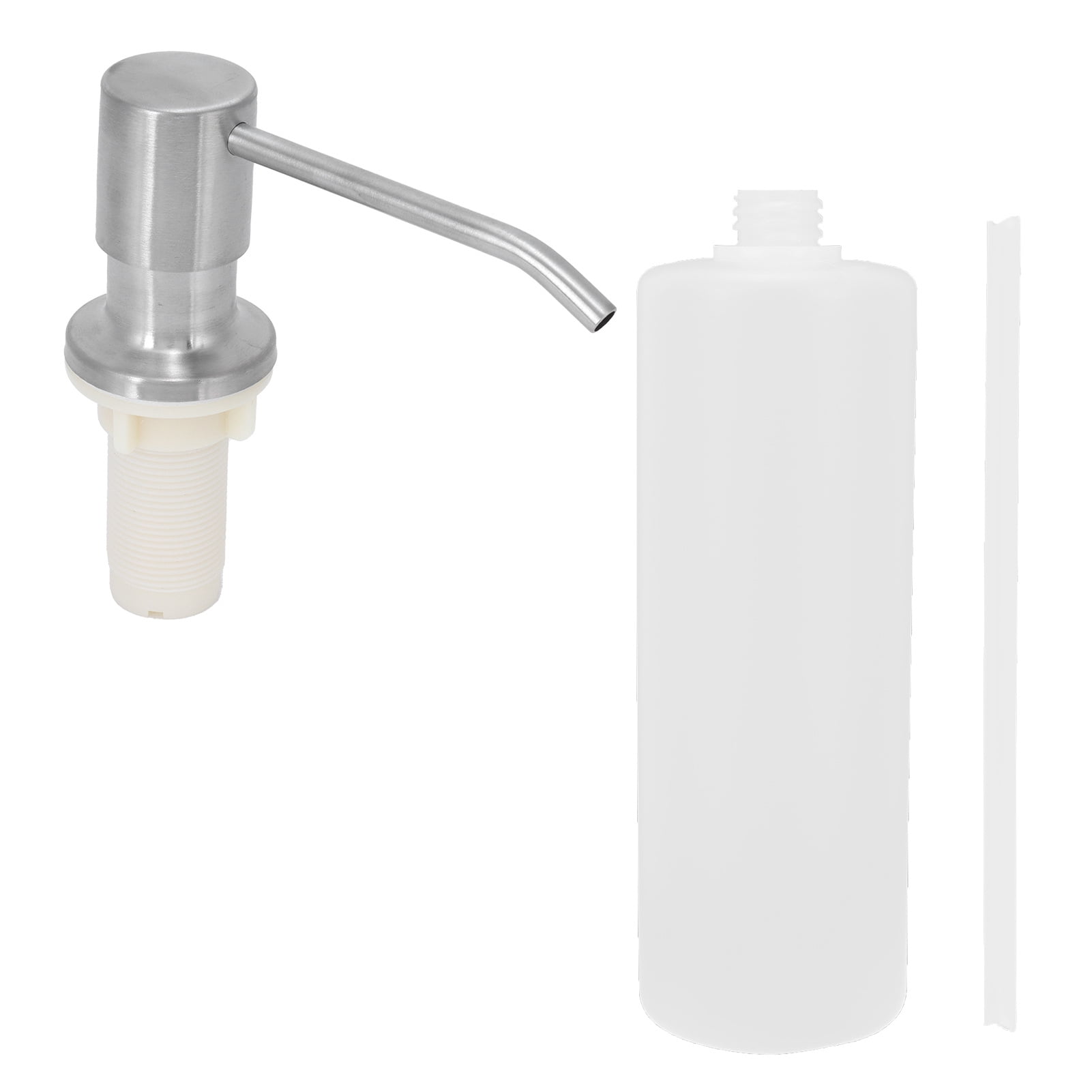 Liquid Container, Easy To Fill Without Leakage 350ml Capacity Design Dish Soap Bottle Unique  for DIY Installation for Bathroom Sinks for Kitchen