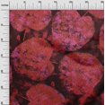 thumbnail image 3 of oneOone Georgette Viscose Red Fabric Abstract Leaf Texture Sewing Material Print Fabric By The Yard 42 Inch Wide, 3 of 4