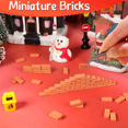 thumbnail image 4 of 800 Pieces Mini Bricks for Landscaping Miniature Bricks Brick Wall Small Bricks for Parts,1/35 Scale, 4 of 7