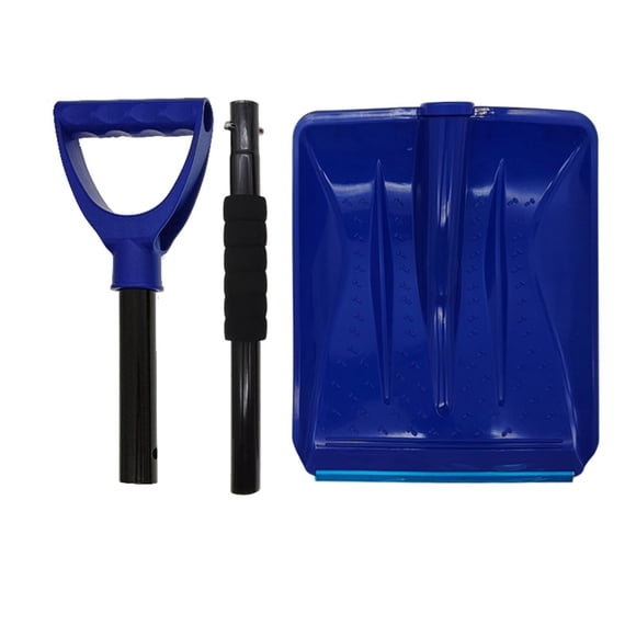 WHEANG Fournitures de Nettoyage 2 Pelle à Neige d'Extension pour Voiture Pelle de Déneigement Assemblable avec Manche en D pour Voiture Jardin Camping Jeu de Bonhomme de Neige et Urgence A Bleu