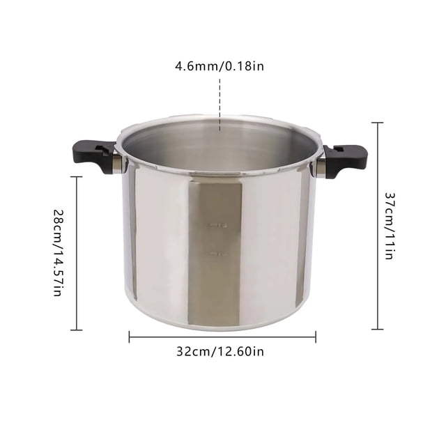 23 Quart Pressure Canner And Cooker With Pressure Gau 10PSI Explosion Proof Safety Valve Extra-Lar Size