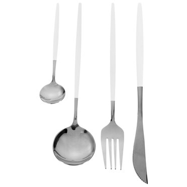 1 Set of Silverware Set Stainless Steel Flatware Kitchen Utensil Set Tableware Cutlery