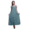 thumbnail image 1 of Bimba Robe Longue Décontractée pour Femmes en Rayonne à Bretelles Spaghetti, Maxi d'Été, Robe Soleil - Xxx-Grand, 1 of 4