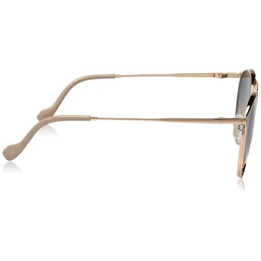 Jessica Simpson Lunettes de Soleil Aviateur pour Femmes J5564 Ndrgd Non Polarisées Iridium Nude Or Rose 60 mm