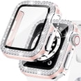 thumbnail image 1 of LEIXIUER for Apple Watch case 41mm with Tempered Glass Screen Protector for iwatch Series 7, Bling Crystal Diamond Rhinestone Bumper Full Cover Protective Case Women Girls 41mm, 1 of 6