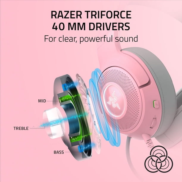 Razer Kraken Kitty V2 - Wired RGB Headset with Kitty Ears - Walmart.ca