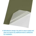thumbnail image 4 of Unique Bargains Down Jacket Repair Patch 4' x 8', 2 Pack Self Adhesive Nylon Fabric Patch, Green, 4 of 5