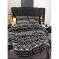 thumbnail image 4 of Kadlawus Bohemian Style Three Piece Set for Bedroom, Polyester Fiber Quilt Set, Geometric Pattern Bedding, Lightweight Comforter for Twin Bed, Pillow Cases, 4 of 8