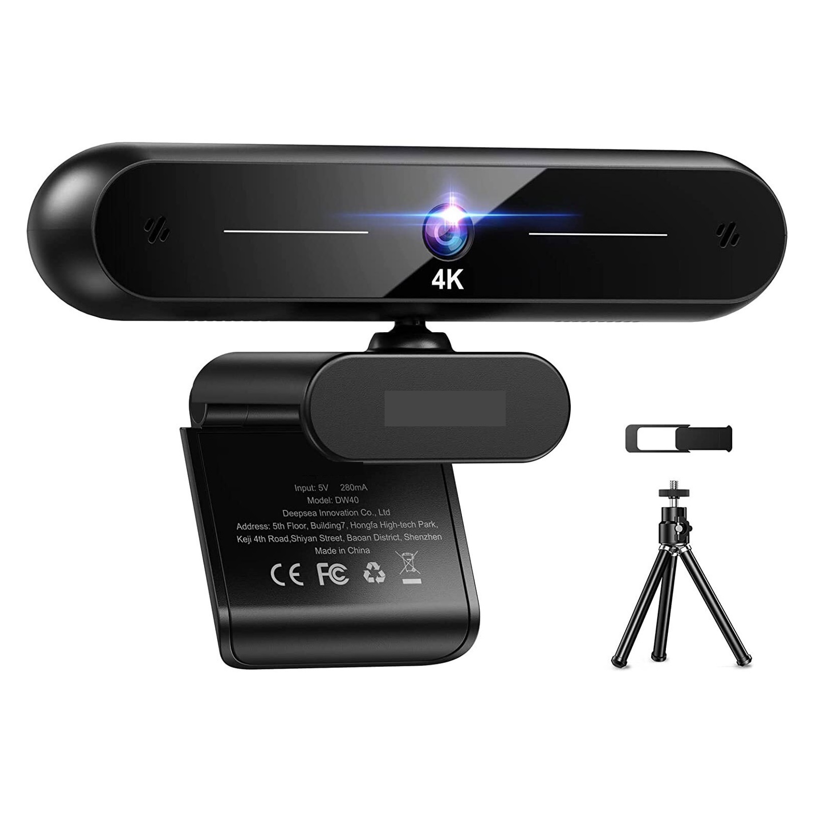 Webcam 4K HD Webcam 8MP Auto Focus USB Web Camera With Microphone Webcamera For Laptop PC/ Video Call/ Streaming