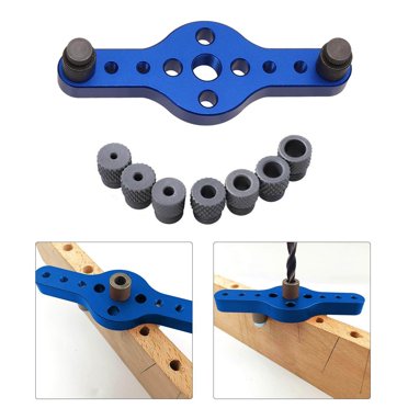 Maoww 2-10mm Sel Centering Doweling Jig Set Wood Hole Locator Blue