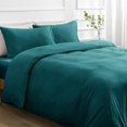 thumbnail image 4 of Duvet Cover Queen -Piece Prewashed Ultra Soft Queen Bedding Set - Features Zipper Closure and Corner Ties Includes Duvet Cover x Pillowcases No Comforter, 4 of 7