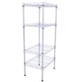 thumbnail image 1 of SalonMore Étagères d'Angle à 4 Niveaux, Étagère en Fil Métallique, Unité de Rangement Ajustable, 1 of 6