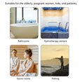 thumbnail image 4 of Bath Bench, Carbon Steel Plastic Lightweight Folding Shower  Anti Slip Multi Functional  for Bathroom, 4 of 7