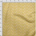 thumbnail image 4 of oneOone Cotton Silk Yellow Fabric Geometric Craft Projects Decor Fabric Printed By The Yard 42 Inch Wide, 4 of 4