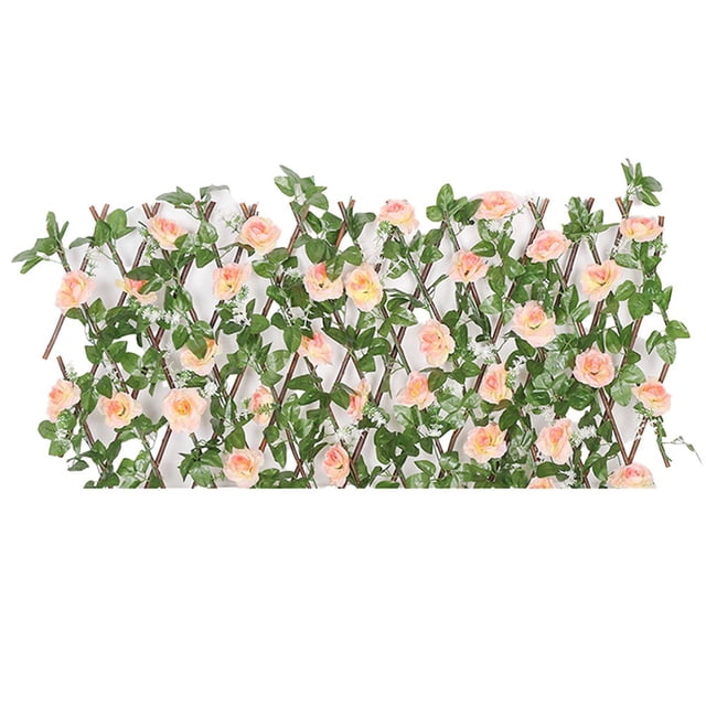 Feimier Artificial Fence Courtyard Wall Fence Terrace Decoration Wooden Telescopic Fence