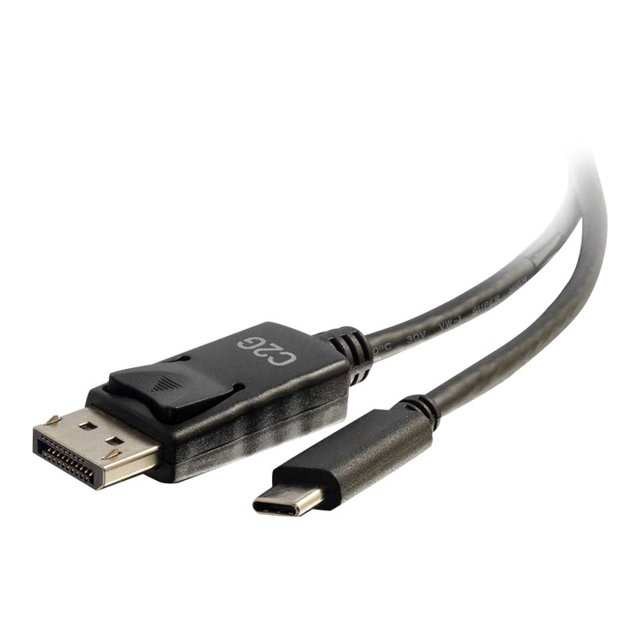 C2G 3ft USB C to DisplayPort Cable - 4K 30Hz - External video adapter - USB-C - DisplayPort - black