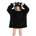 thumbnail image 2 of Faithtur Universal Warm Hooded Sweater Fashion Printing Mink Wool Home Clothes, 2 of 6
