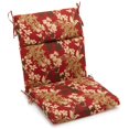 thumbnail image 1 of 18-inch by 38-inch Spun Polyester Patterned Outdoor Squared Chair Cushion, Montfleuri Sangria, 1 of 2