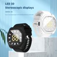 thumbnail image 2 of F1 Electronic Watch Waterproof Decorative 3D LED Large Screen Fashion Children Rhombus LED Digital Watch for Outdoor, 2 of 10