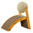 thumbnail image 4 of DOLITY Tapis de Chat avec Boule Rotative Kitty Activité Jouets Ondulé Chat Griffoir L, 4 of 9