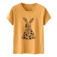thumbnail image 4 of Tauxra Hauts d'Été à Manches Courtes pour Femmes, T-Shirts à Col Rond pour Femmes, Blouse T-Shirt Décontractée à Imprimé de Pâques, 4 of 5