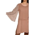 thumbnail image 4 of Moomaya Robe Kurti Courte Indienne Imprimée Tunique en Poly-Crêpe Robe Mini à Col Rond, 4 of 5
