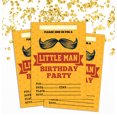 thumbnail image 2 of Darling Souvenir Orange Birthday Invitation Card 28 Pcs Fill or Write In Blank Invites Printable Party Supplies 5 x 7 Inches, 2 of 5