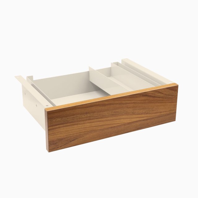 Desky Minimal Under Desk Drawer - Prime Oak Laminate / Wheat