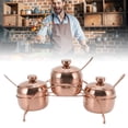 thumbnail image 3 of Ensemble de Boîtes à Assaisonnement en Acier Inoxydable, Ensemble de 3 Pcs de Pots à Condiments Pot à Sel Poivre Sucre avec Couvercle Cuillère et Support pour Maison Restaurant, 3 of 8