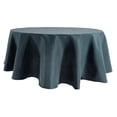 thumbnail image 2 of Vaidha 80 Inch Round Tablecloth for Dining Tables | Wrinkle-Resistant Polyester Fabric | 9 Color Options | Black Gray White Red Purple Navy Green Army Green, 2 of 6