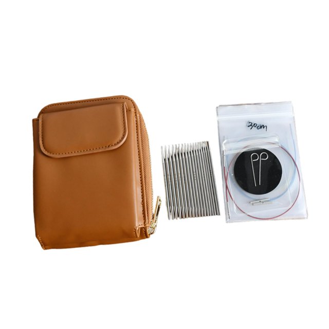 serony Circular Knitting Pins Set Detachable Stitching Pins for Crochet Scarf Socks Sliver Pins Length 8cm