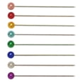 thumbnail image 2 of UNIQUE CREATIV Extra-Long Pearl Head Pins, 41 mm (1.61 in) × 0.6 mm (0.02 in), 100-Pack - Bright Mixed Colours, 100pcs, 2 of 3