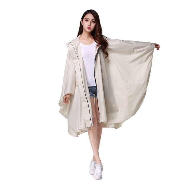 AMERTEER 1 Pcs Imperméable à Capuche pour Femmes Poncho Long Extérieur Imperméable