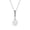 White Gold, variant on Cate & Chloe Gabrielle 18k White Gold Plated Shell Pearl Necklace with Swarovski Crystals for Women