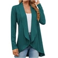 thumbnail image 1 of CEHVOM Cardigan Veste à Manches Longues Ample de Couleur pour Femmes en Liquidation, 1 of 7