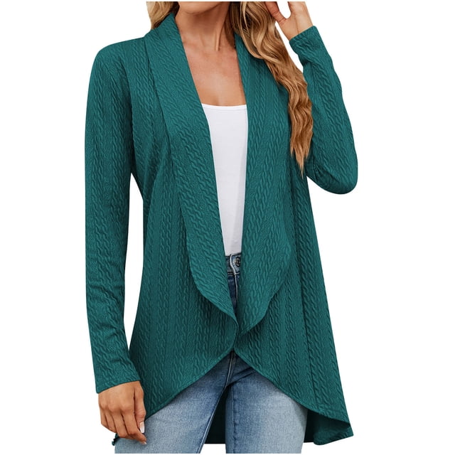 CEHVOM Cardigan Veste à Manches Longues Ample de Couleur pour Femmes en Liquidation