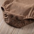 thumbnail image 4 of Newborn Baby Corduroy Sleeveless Romper Solid Color Backless Jumpsuit, 4 of 8