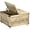 Oak, variant on HOMCOM Coffee Table with Flip Top Hidden Storage, Square Center Table