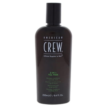 3-In-1 Tea Tree Shampoo & Conditioner & Body Wash by American Crew for Men - 8.4 oz Shampoo & Conditioner & Body Wash