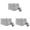 Gris Foncé 3 pcs, variante sur Jouets de Construction et de Construction / Ciment Construisez Votre Mur Gris Briques 32 Pcs Kit Éducatif Bricolage, Gris Foncé 2 Pcs