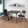 thumbnail image 3 of COSCO XL 38.5" Fold-in-Half Card Table w/ Handle, Black, Indoor & Outdoor, Portable, Wheelchair Accessible, Camping, Tailgating, & Crafting Folding Table, 3 of 8