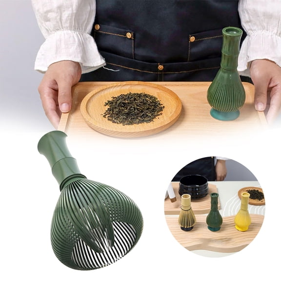 WIFKLSIIPG Fouet à Matcha en Silicone Fouet à Matcha en Résine Fouet à Matcha en Résine Brosse Chasen de Qualité Alimentaire pour Thé Vert Matcha avec Support de Fouet